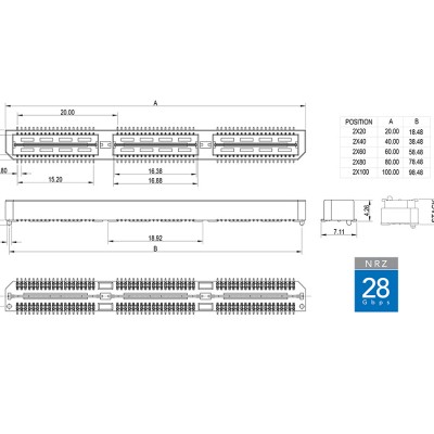 0.8mm Pitch DOUBLE ROW HS FEMALE' />