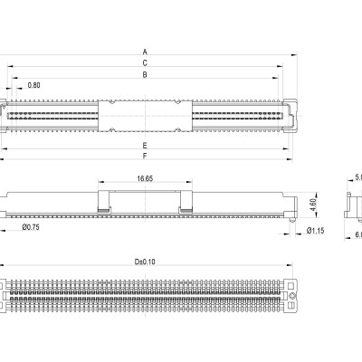 0.80mm Pitch Board to Board Female' />