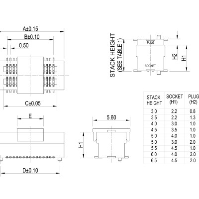 0.50mm Pitch Board to Board Female' />