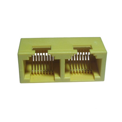 Mini. RJ45 Receptacle 1X2' />